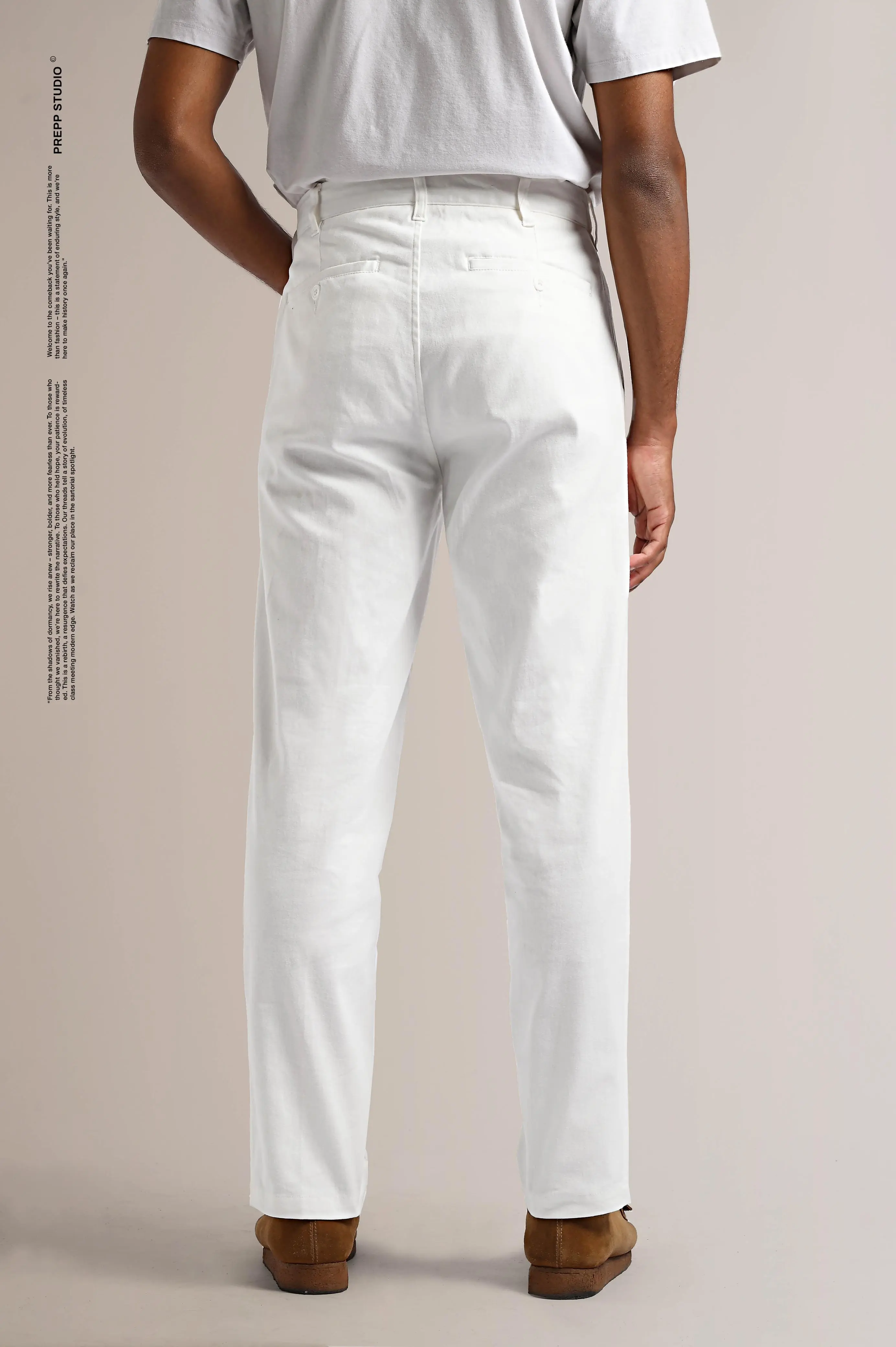 PPDB17- WARREN COTTON PANTS WHITE