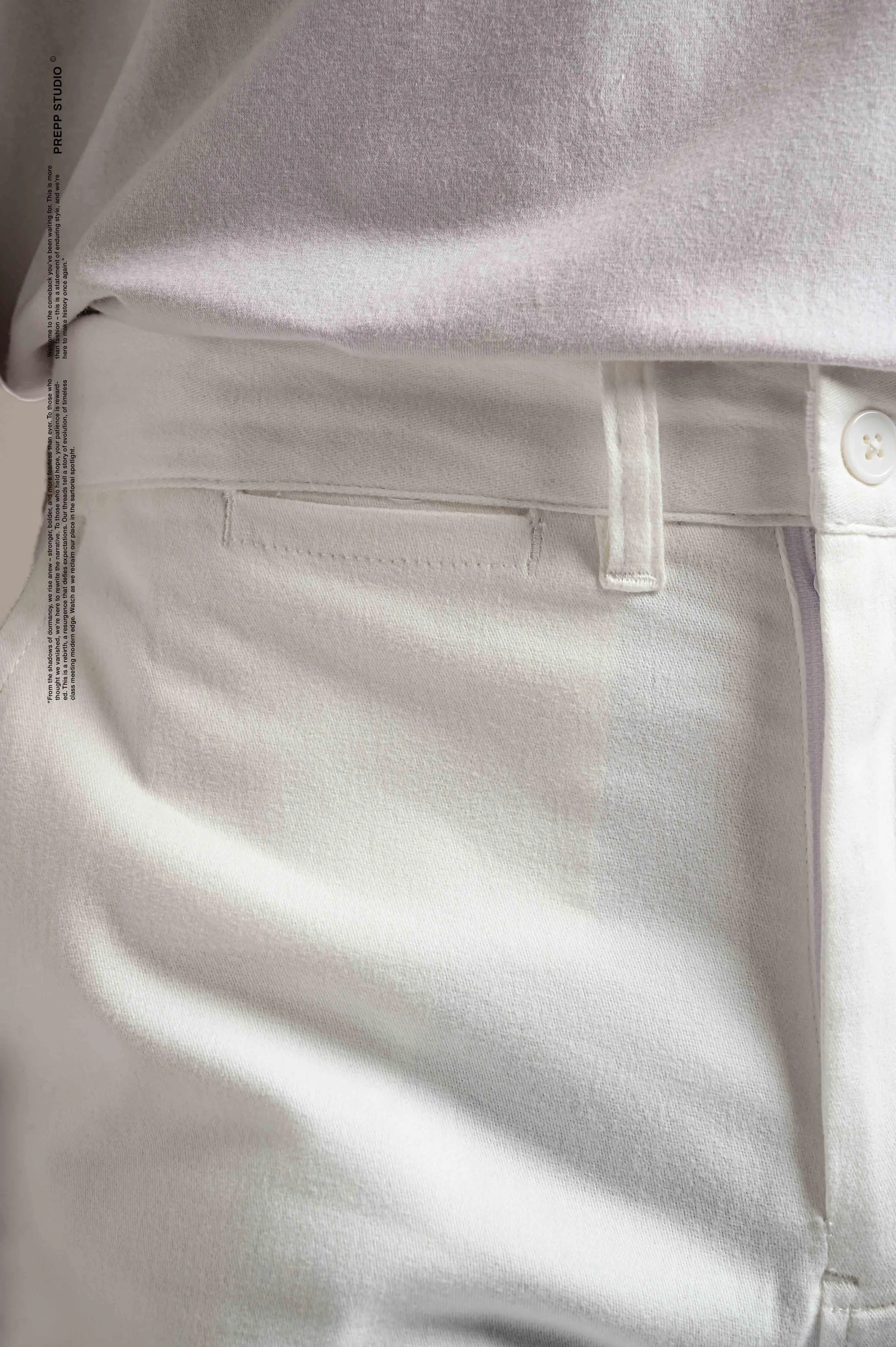 PPDB17- WARREN COTTON PANTS WHITE
