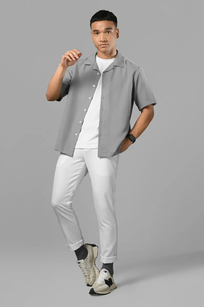 PSBH10-ULTIMATE CUBAN SHIRT GREY