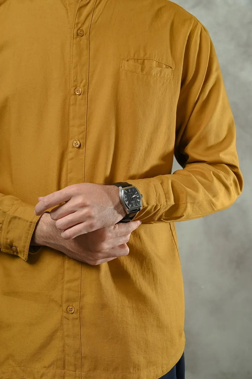 PSDF15-AARIAL MODEST SHIRT MUSTARD