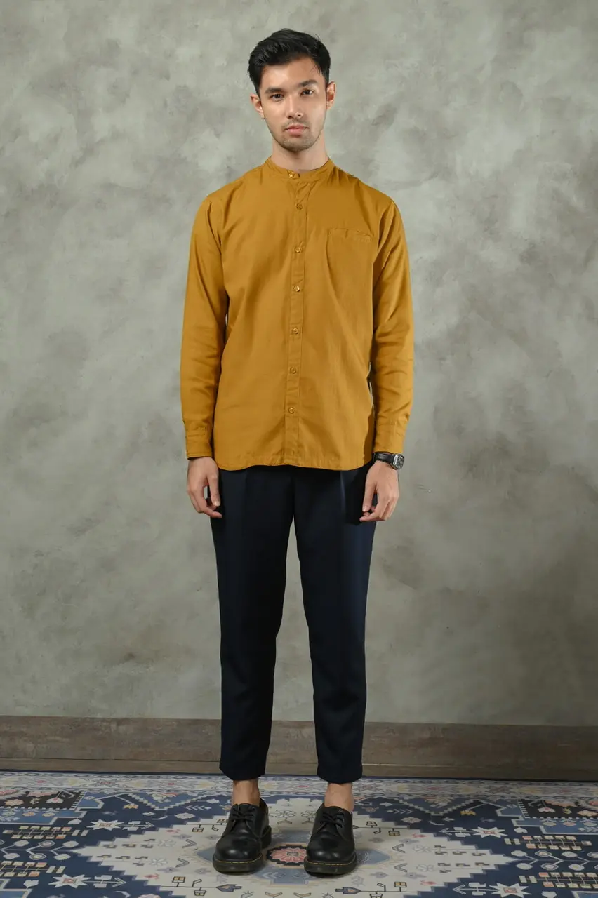 PSDF15-AARIAL MODEST SHIRT MUSTARD