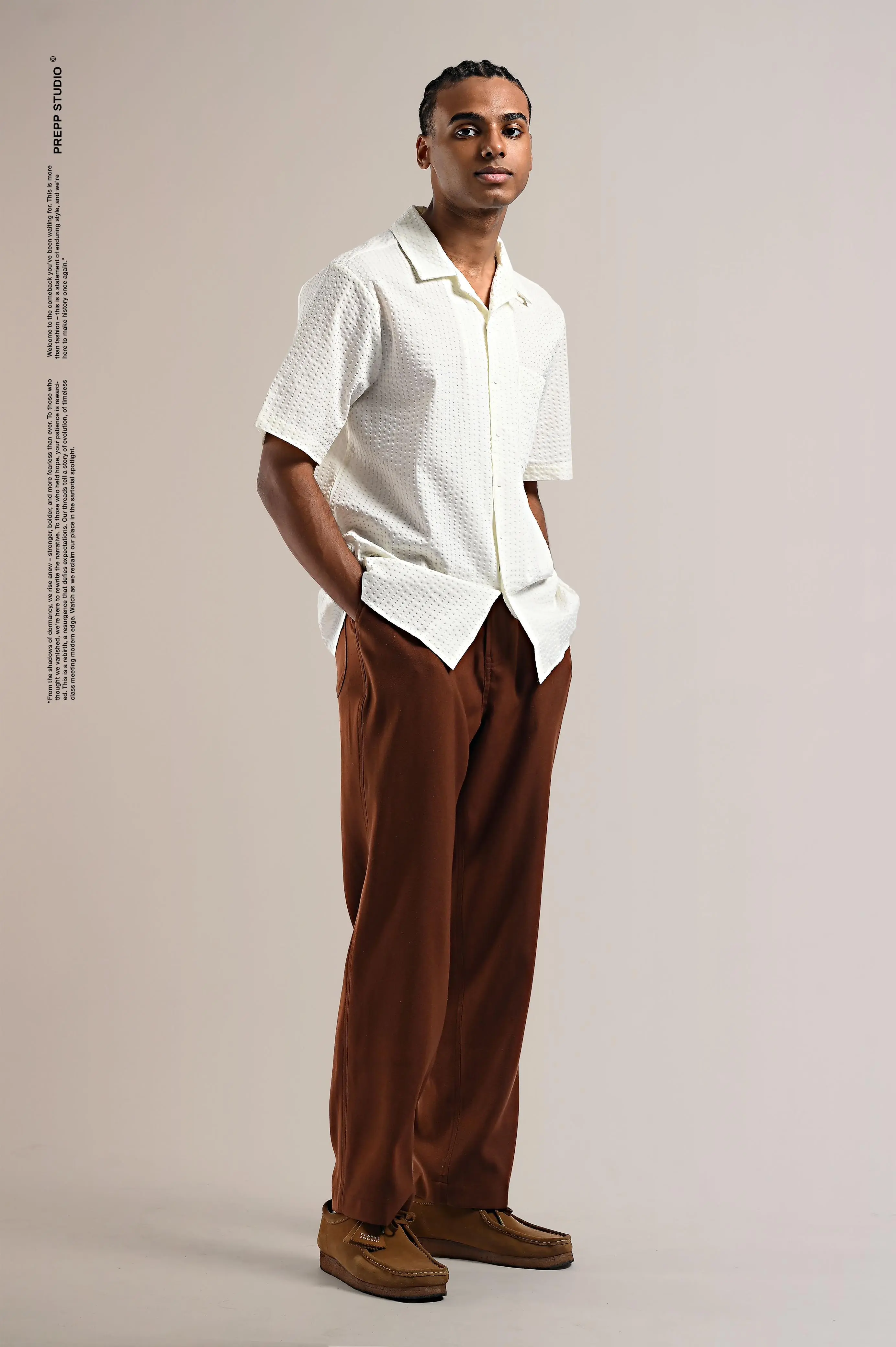 VELOFORE SEERSUCKER SHORT SLEEVE WHITE
