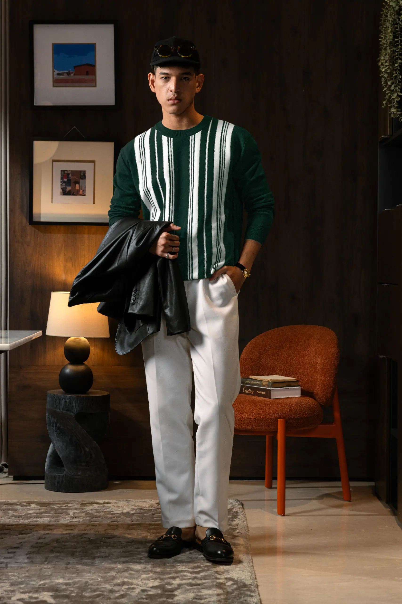 MODLINE KNIT CREWNECK GREEN