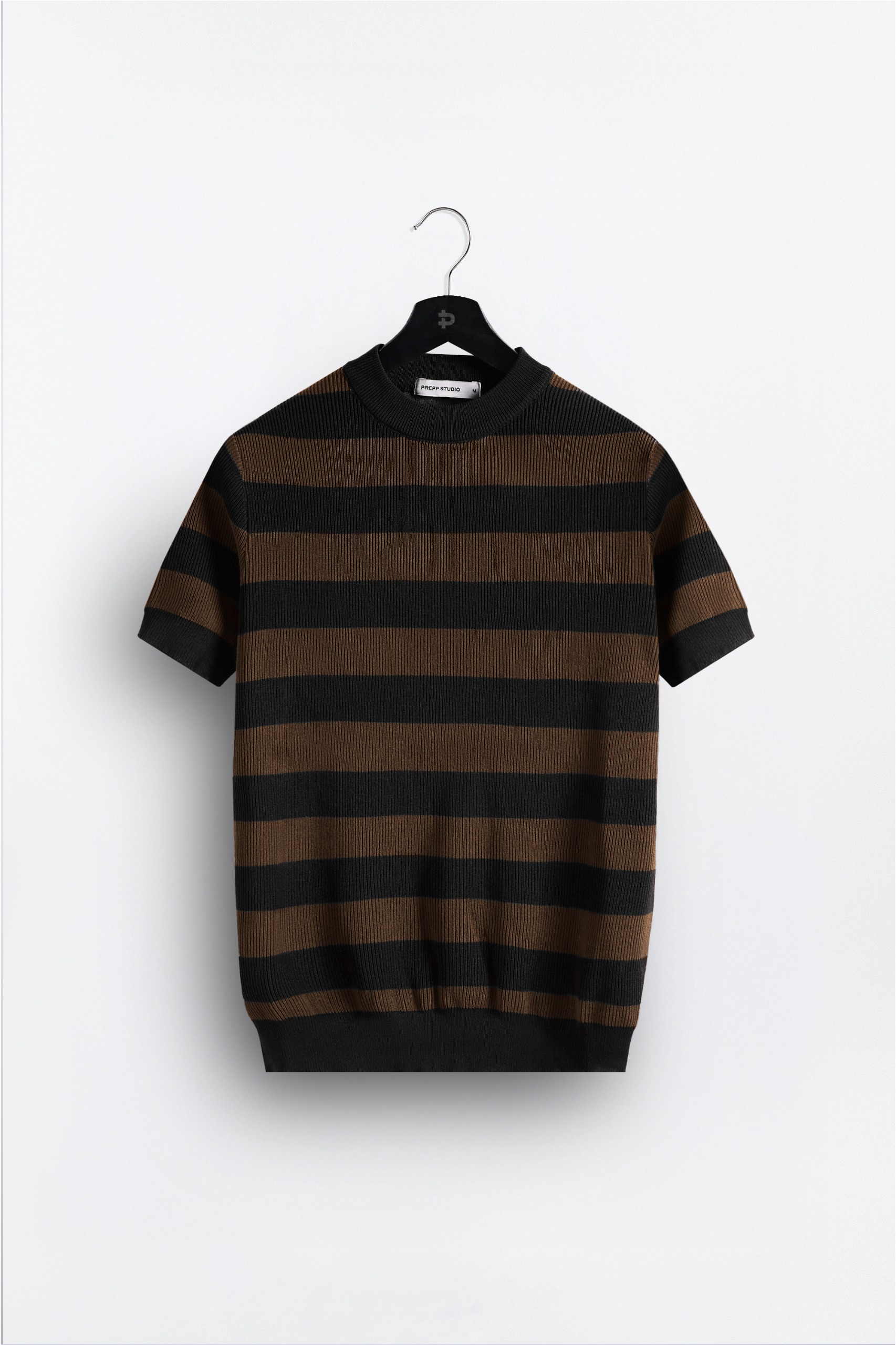 ALIGNIT STRIPE TEES BLACK