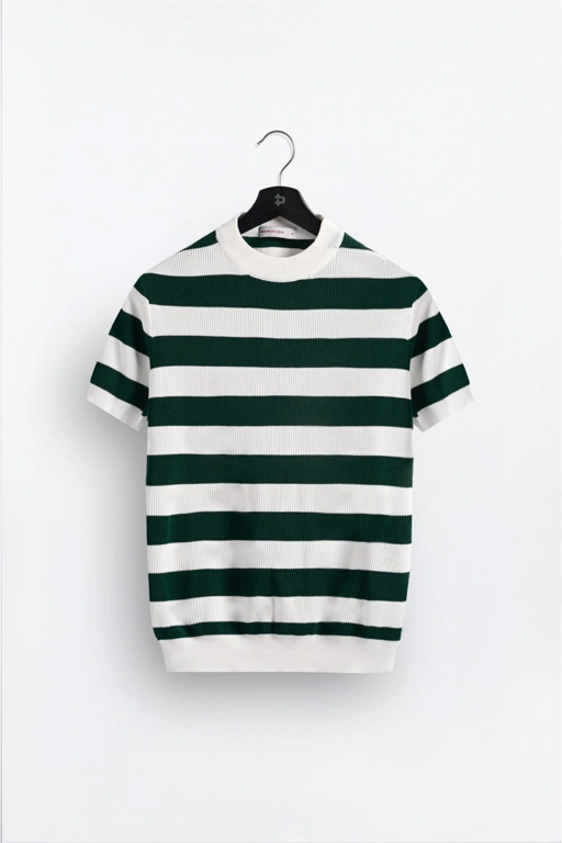 Image of ALIGNIT STRIPE TEES GREEN