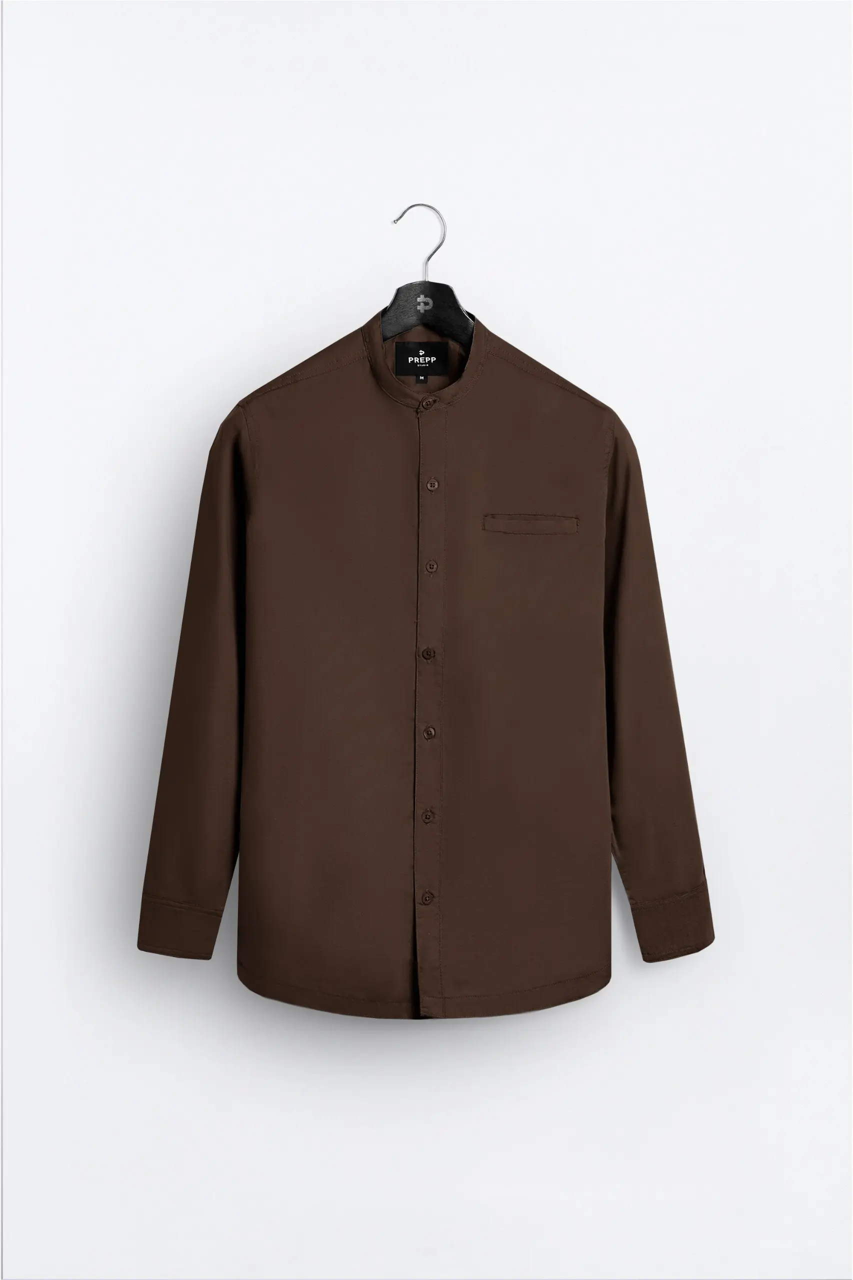 PSDF57-AARIAL MODEST SHIRT DARK BROWN