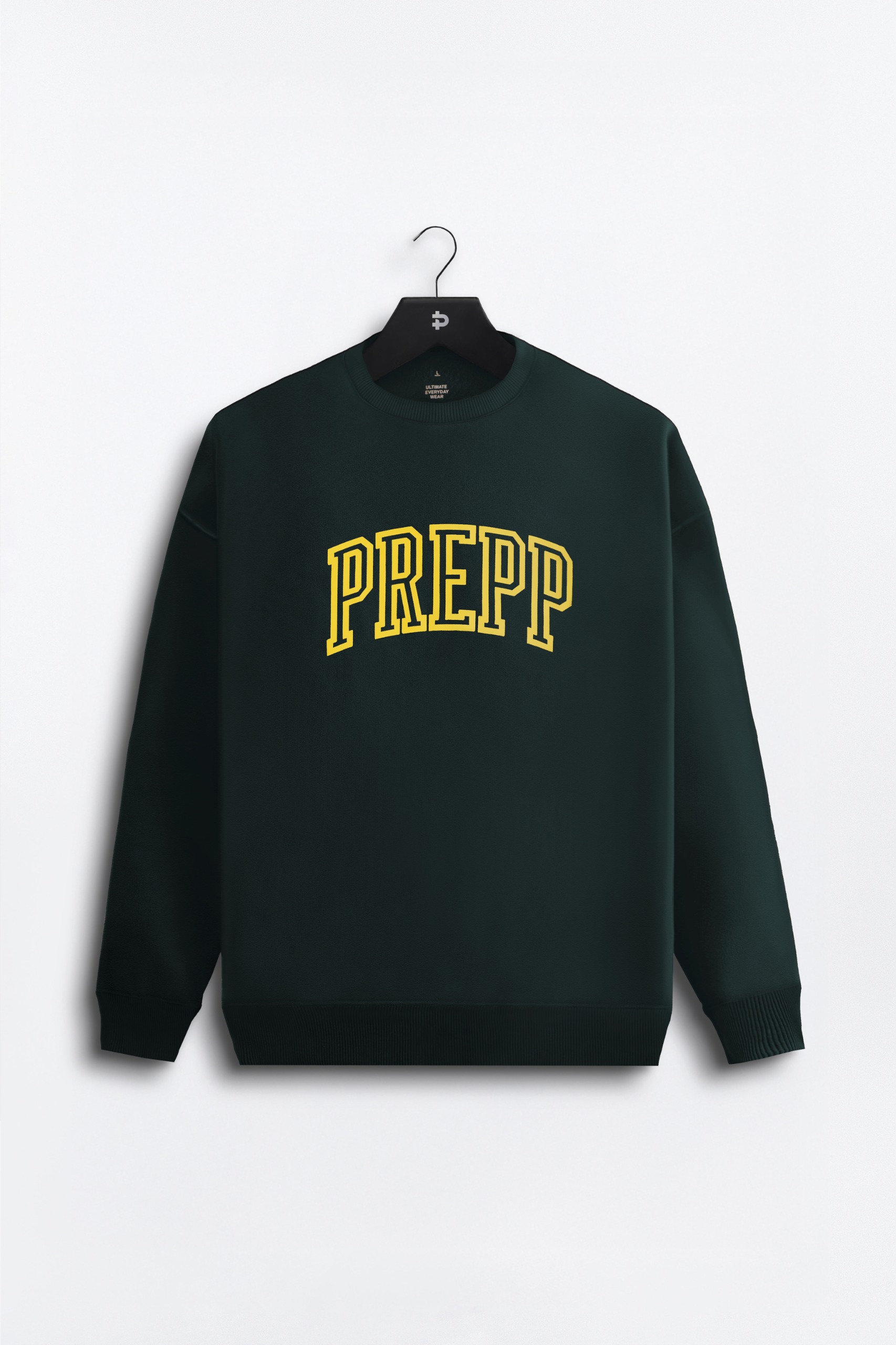 PODX55-COLLEGIATE SWEATSHIRT FOREST GREEN