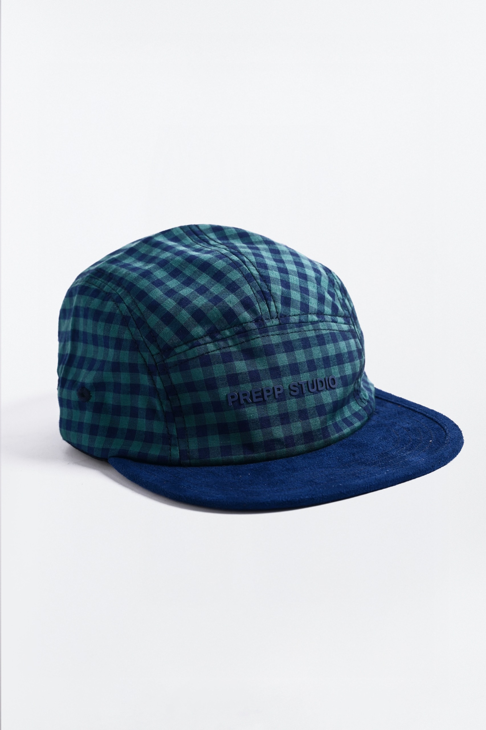 PADP16-5 PANEL GINGHAM CAP NAVY