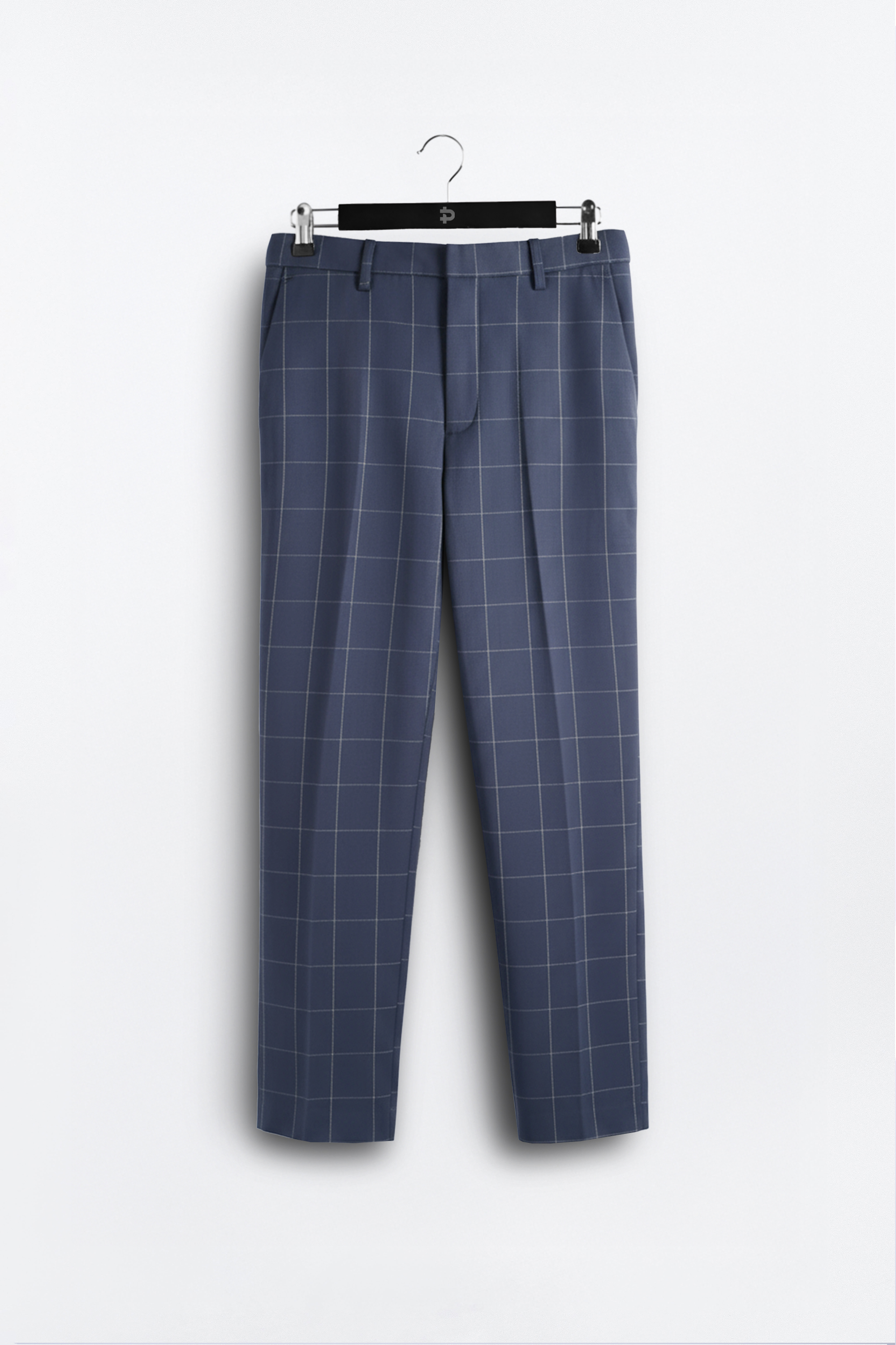 GRID TROUSERS FLINSTONE BLUE