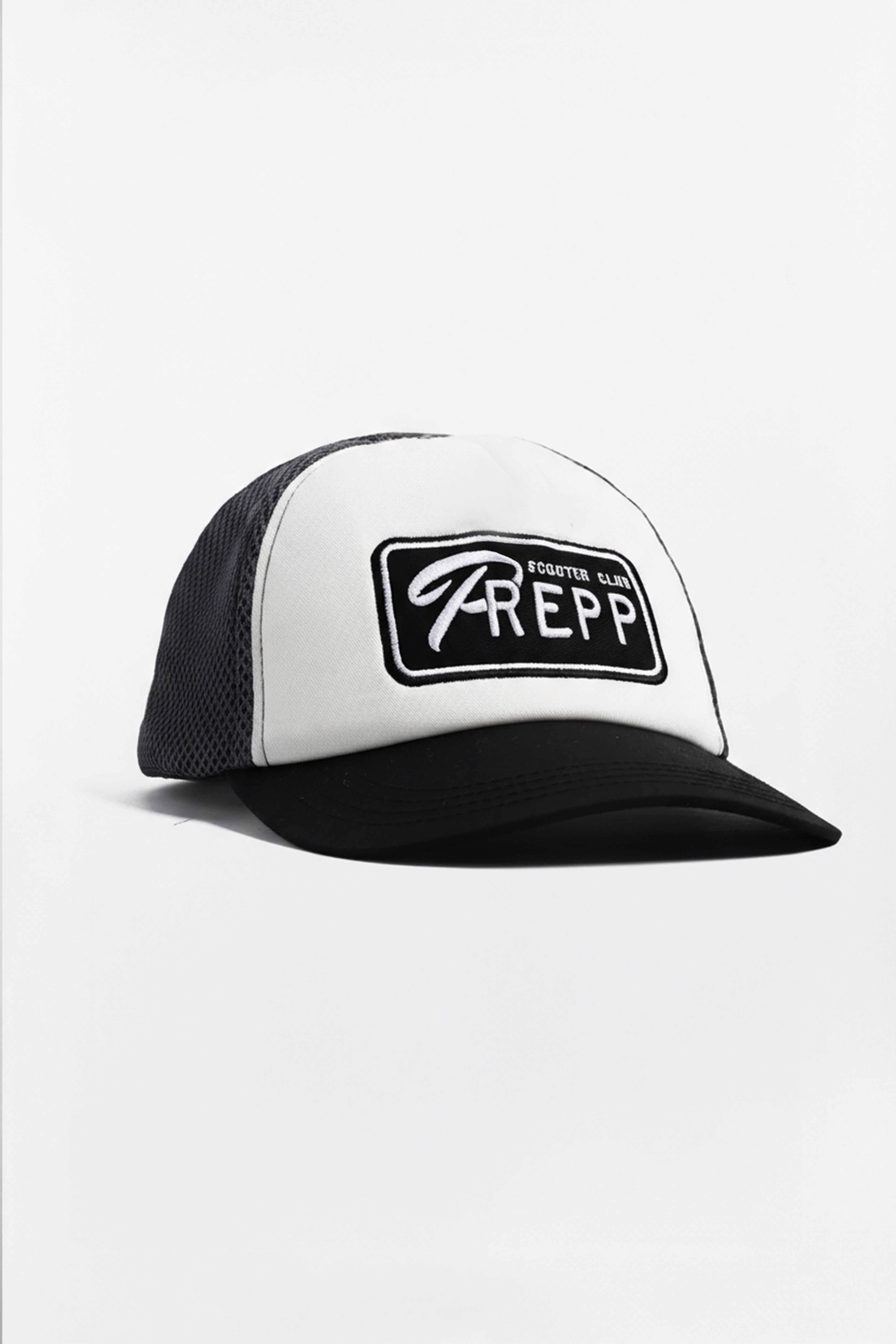 PAFL99-PREPP SCOOTER CAP WHITE BLACK