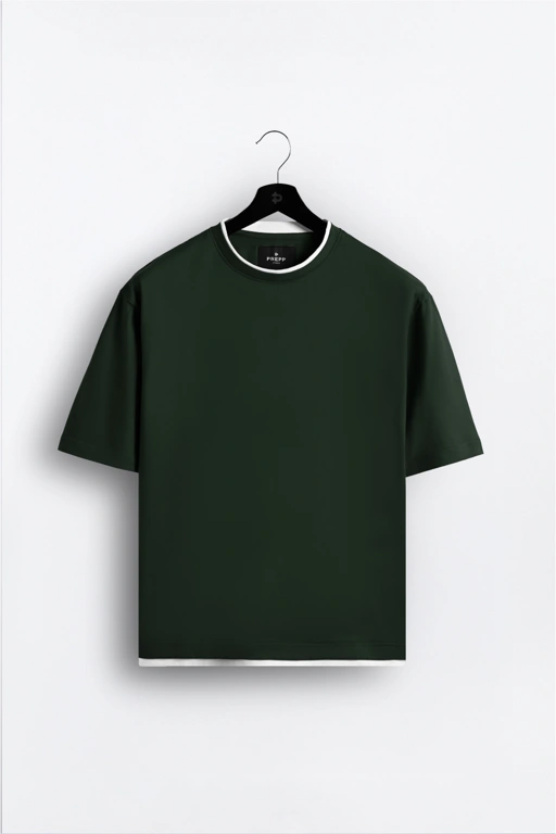 Image of ENLITE DOUBLE TSHIRT DARK GREEN