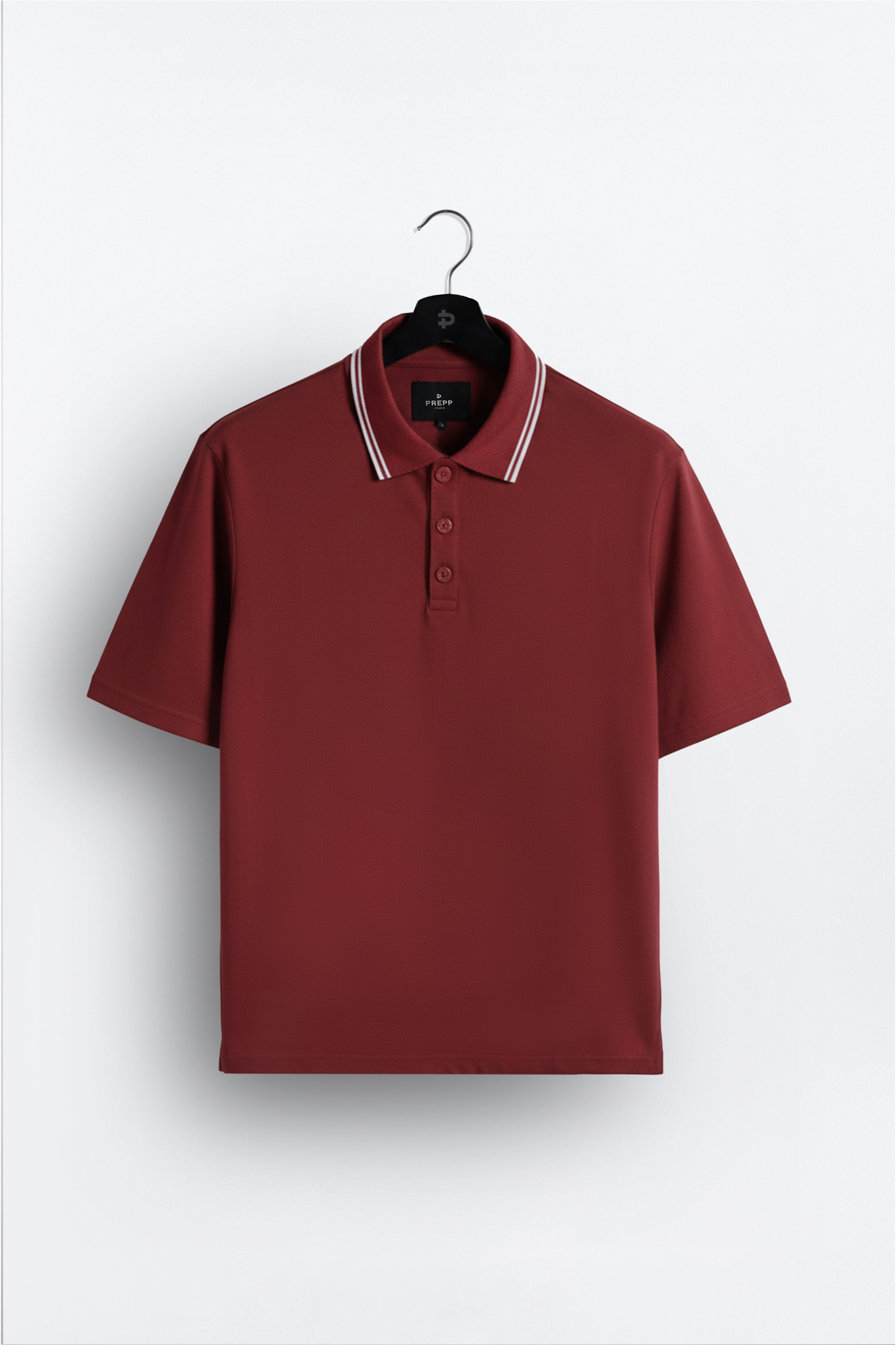 OVERTURE POLO SHIRT OXBLOOD RED