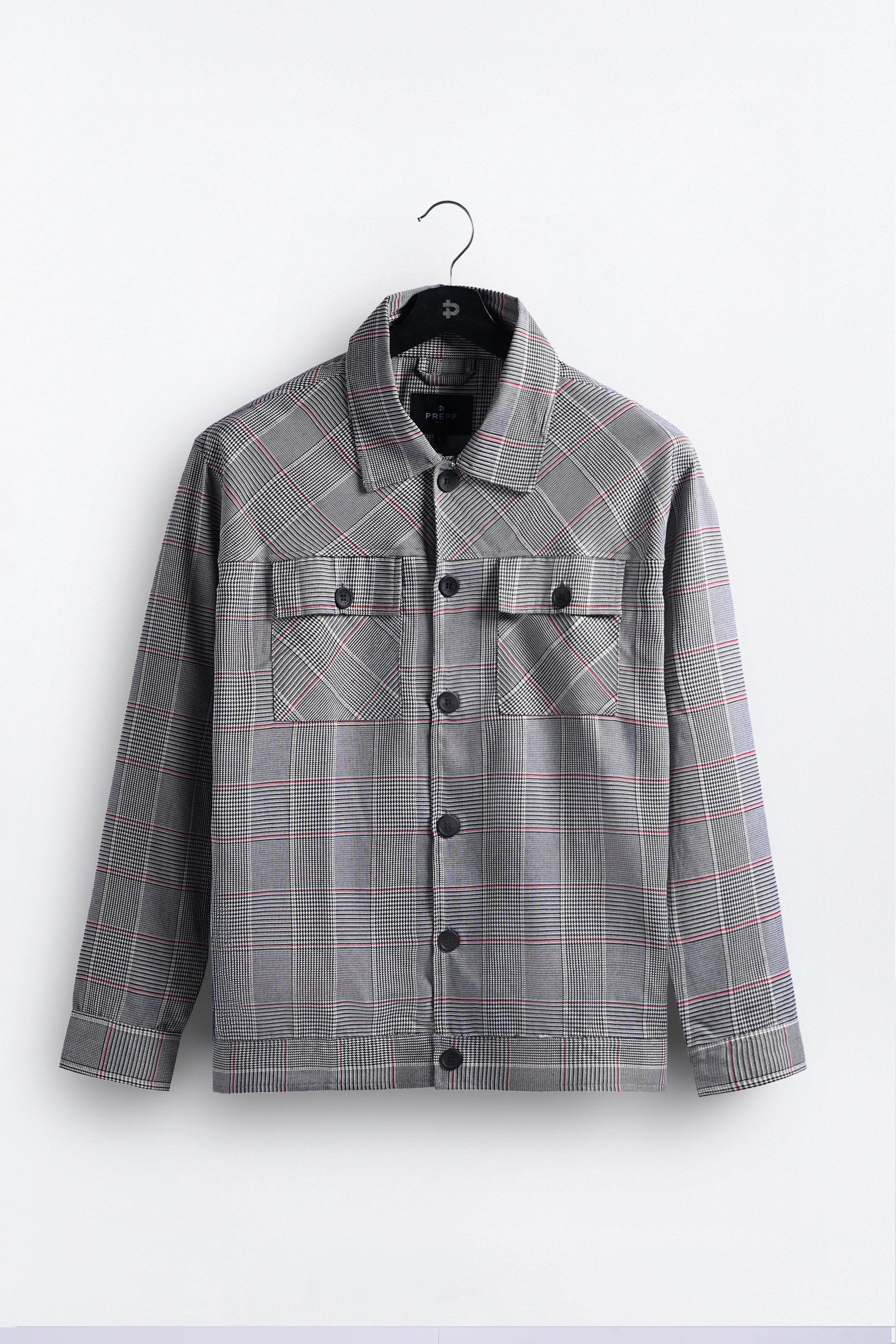 REMY TARTAN JACKET RED