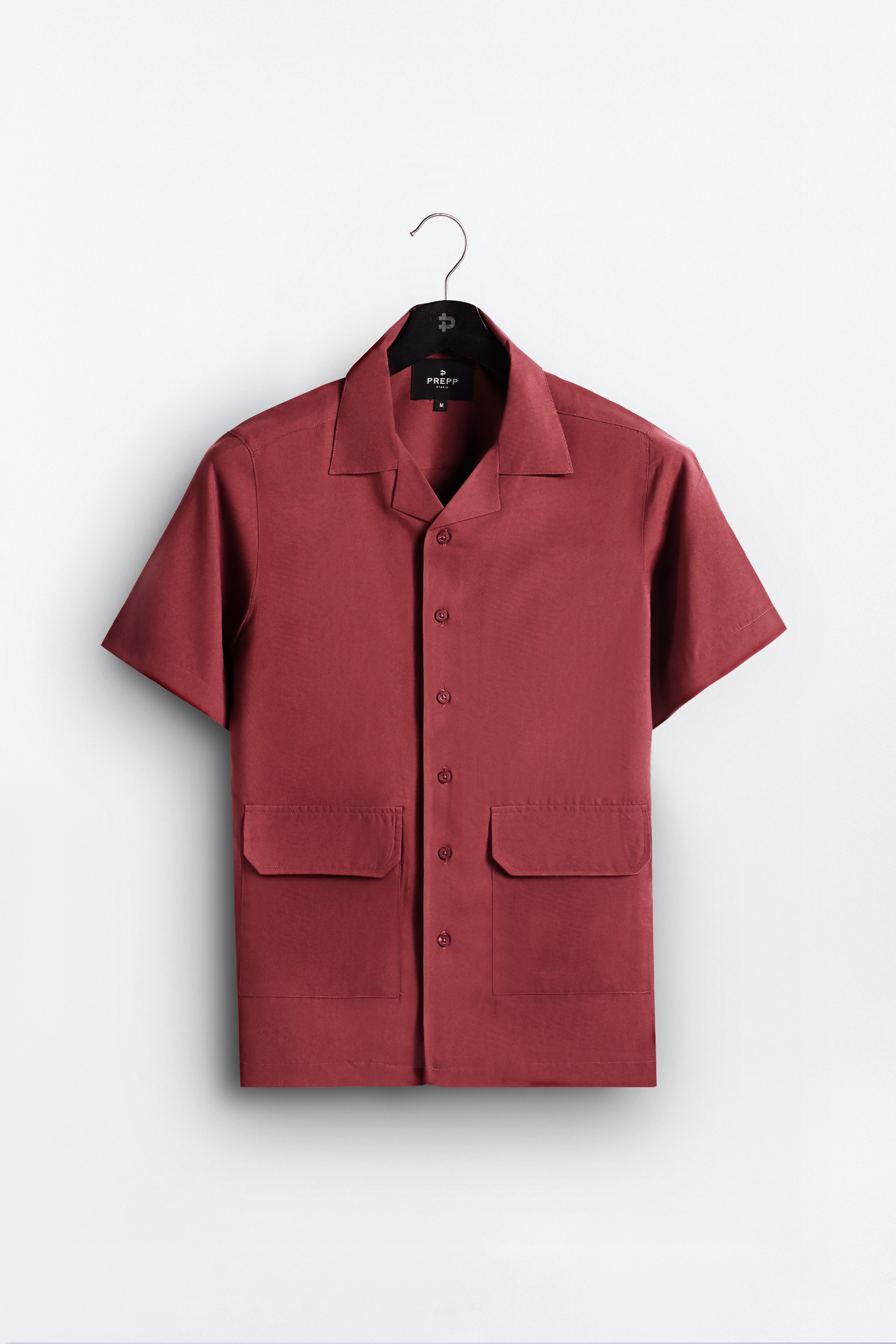 ULTIMATE CUBAN DOUBLE POCKET SHIRT MAROON