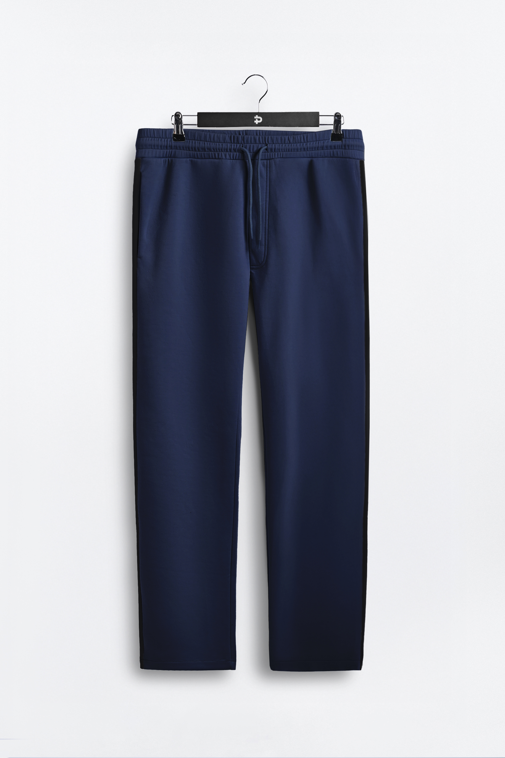 TWEED TRACKPANTS NAVY STRIPE BLACK