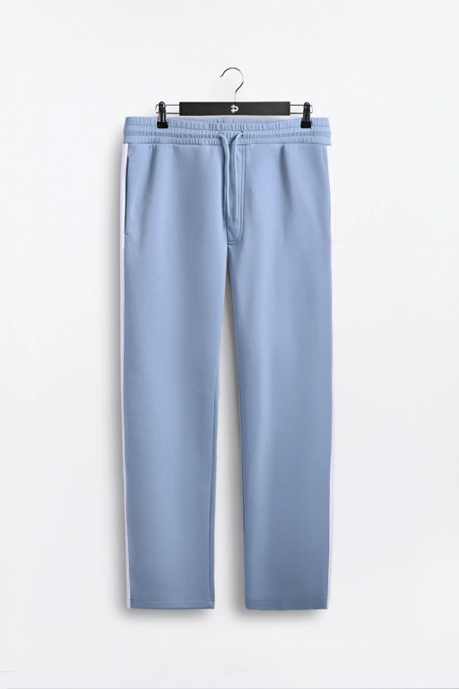 Image of TWEED TRACKPANTS FADED BLUE STRIPE WHITE