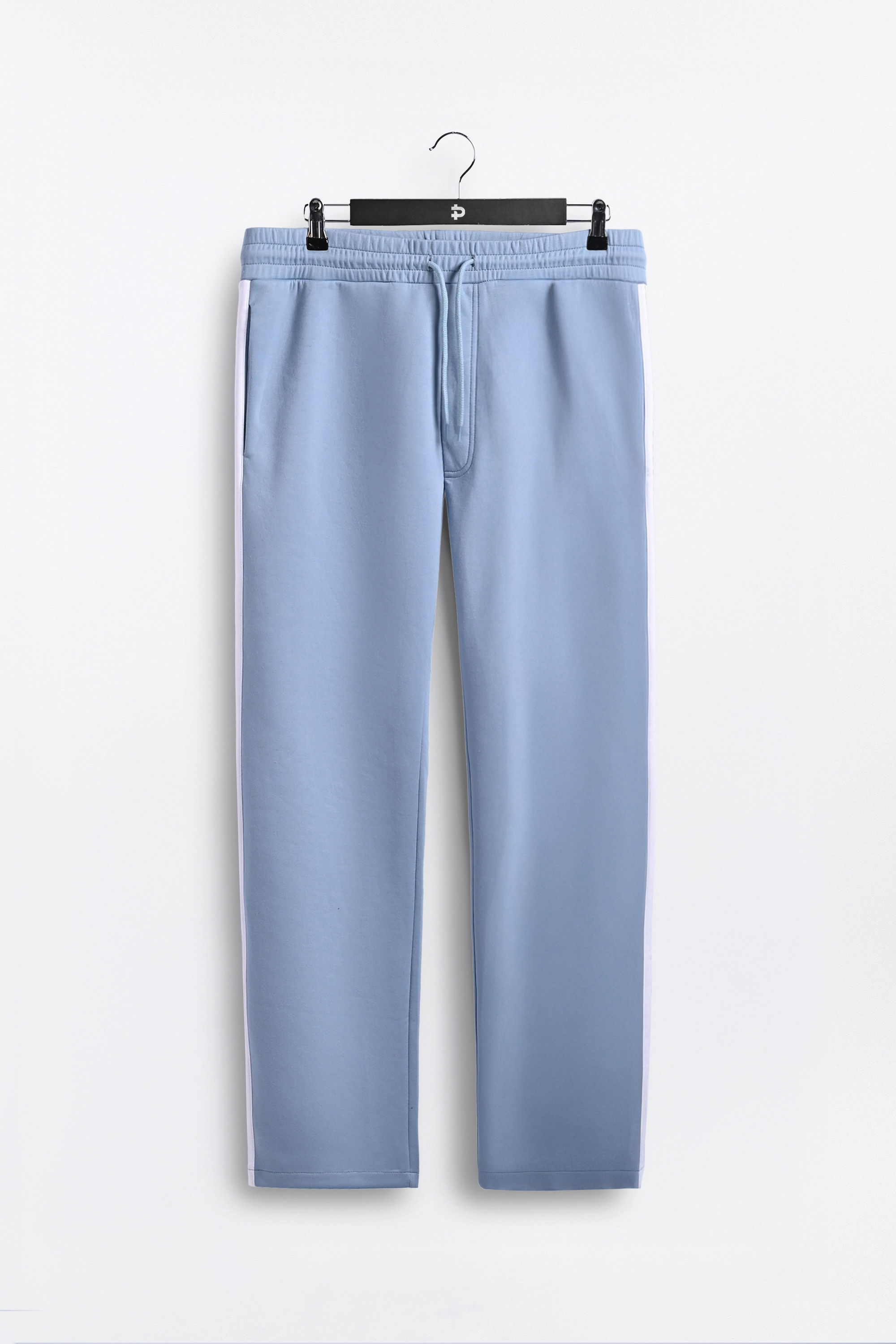 PPEW47-TWEED TRACKPANTS FADED BLUE STRIPE WHITE