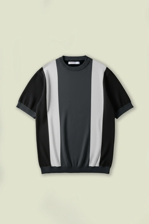 Image of STRIERA KNIT GREY BLACK