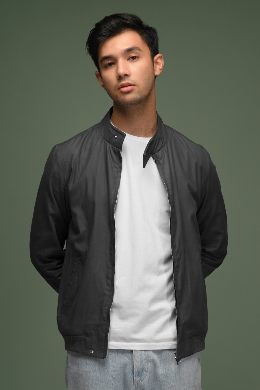 HARRINGTON JACKET DARK GREY