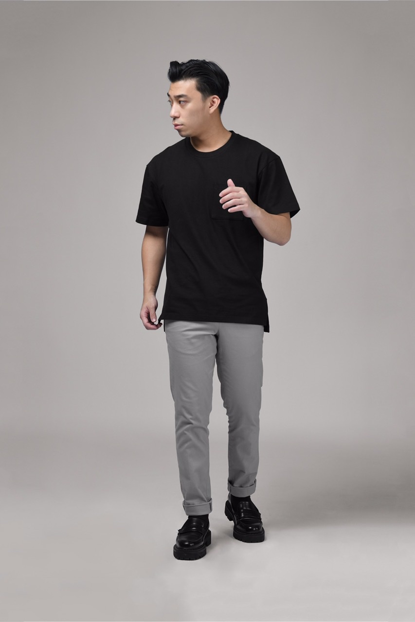 YORK OVERSIZED TEES IN BLACK
