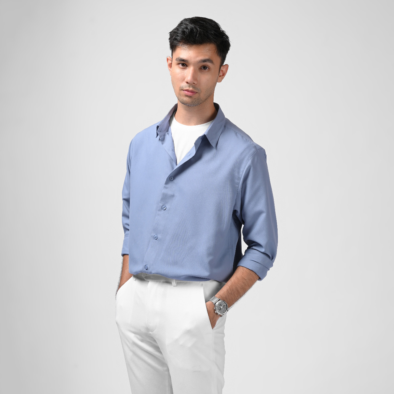 PSBI63-GANGNAM LONG SLEEVE SHIRT FLINSTONE