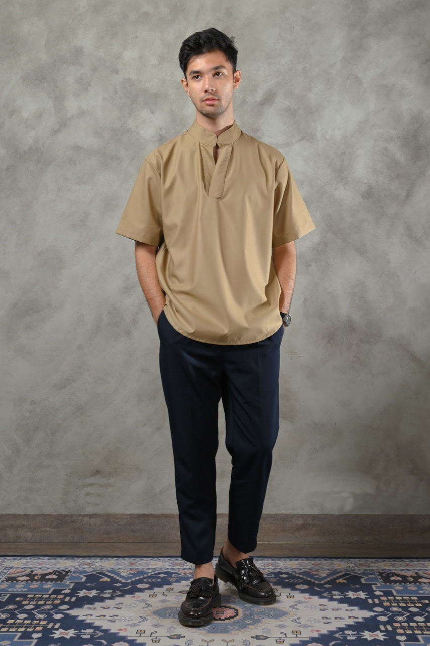 BERGAMO MODEST SHIRT KHAKI