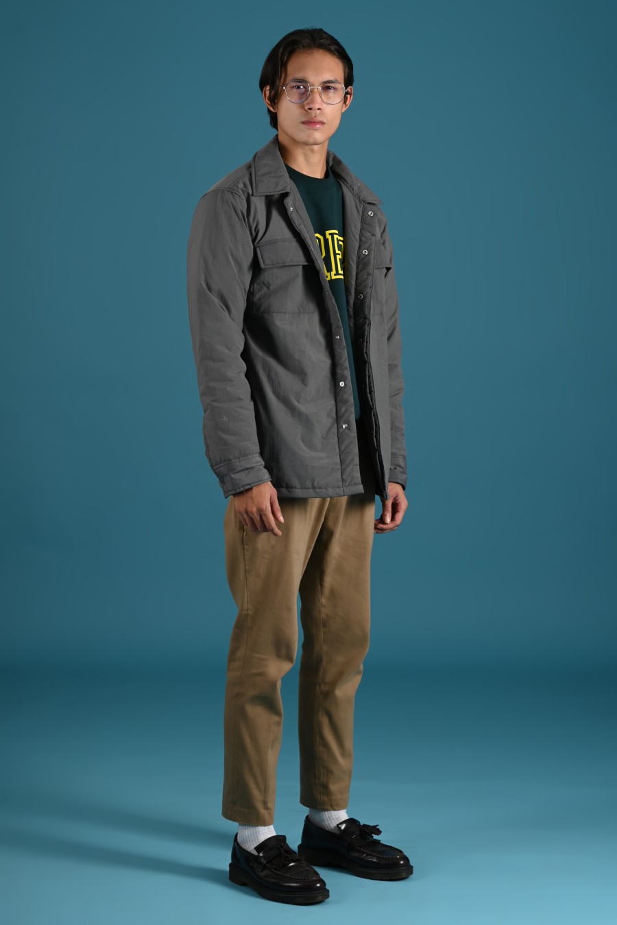 PUFFED JACKET GREY