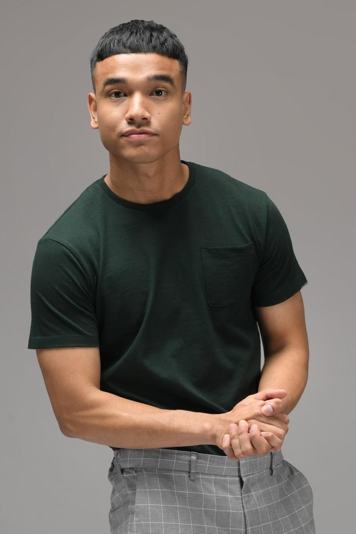 KAOS PREPP STUDIO POCKET SLUB TEES SYCAMORE