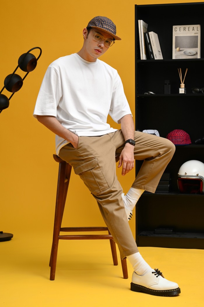 PTDK17-SIGNATURE OVERSIZED TEES WHITE