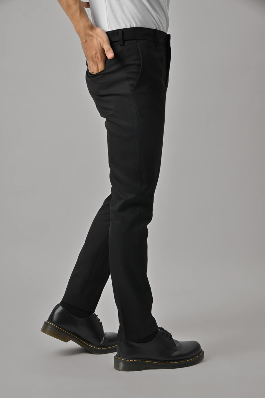 PREPPY PANTS SLIMFIT BLACK