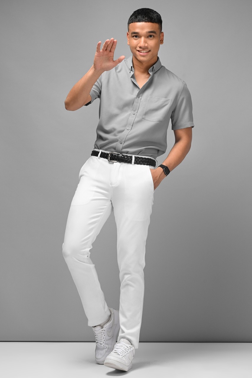 PALTON EXETRE SHORT SLEEVE SHIRT GREY