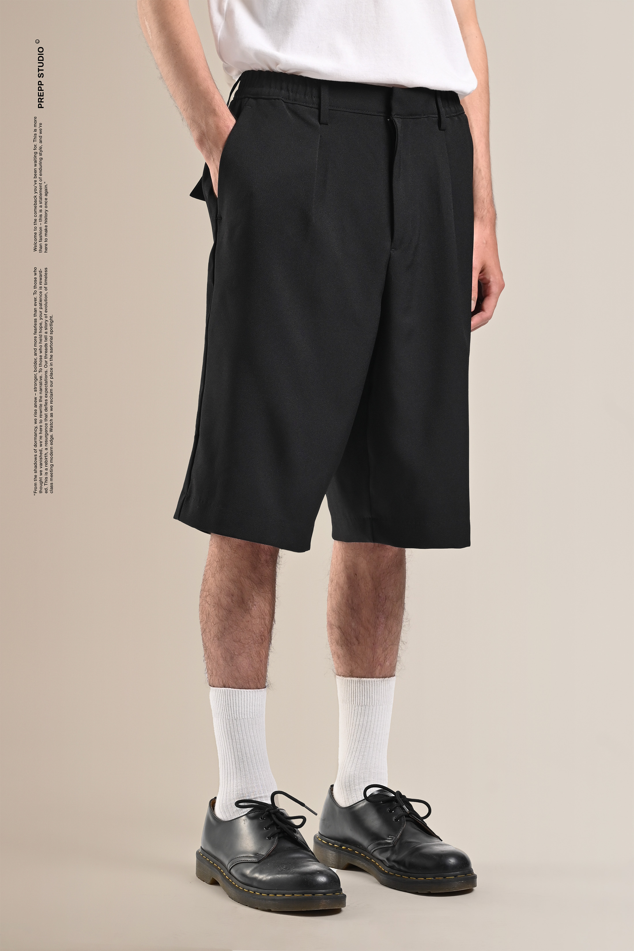 PPFY02-STRIDE SHORT PANTS BLACK