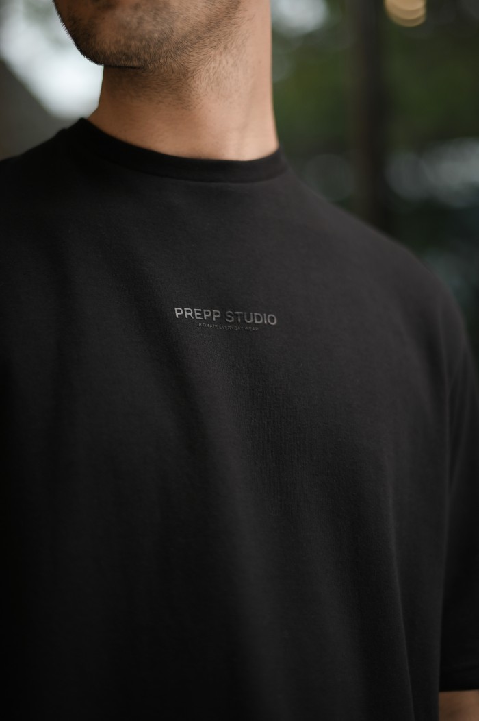 SIGNATURE OVERSIZED TEES BLACK