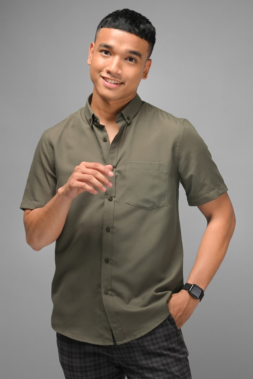 PALTON EXETRE SHORT SLEEVE SHIRT CHARCOAL