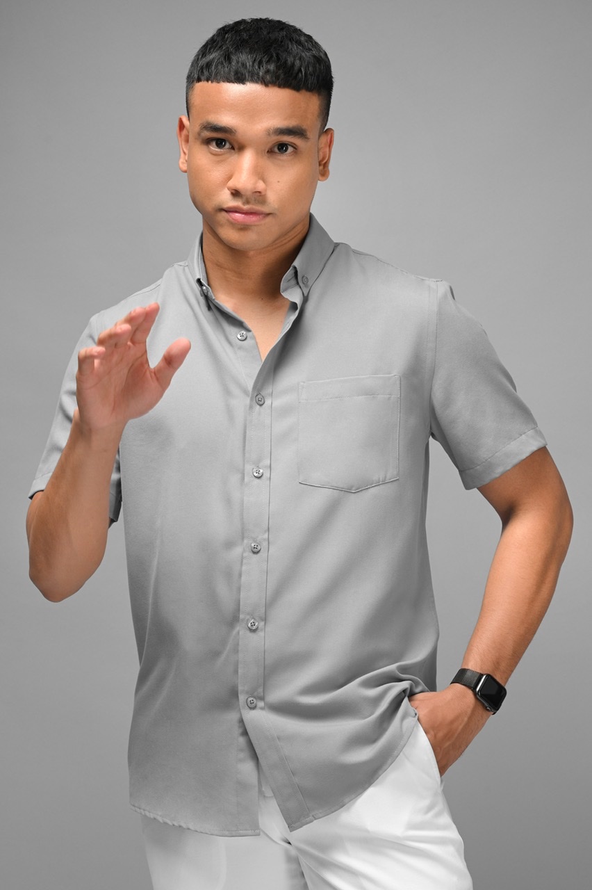 PALTON EXETRE SHORT SLEEVE SHIRT GREY