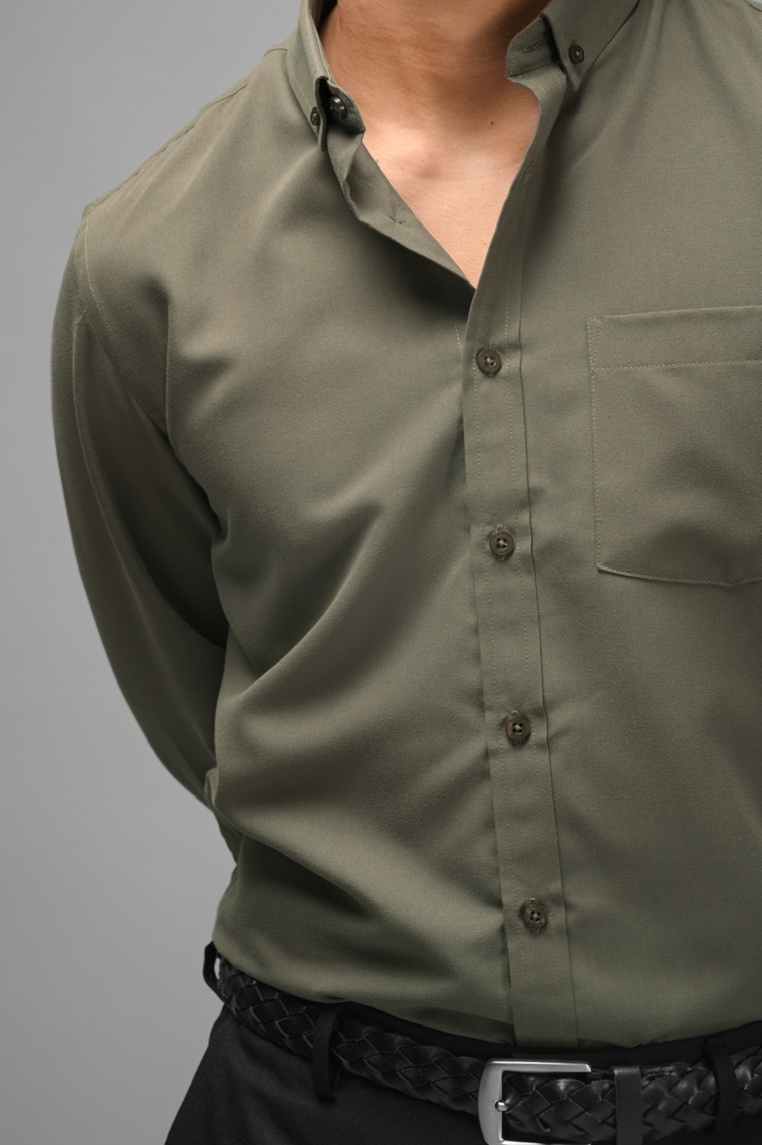 PALTON EXETRE LONG SLEEVE SHIRT CHARCOAL