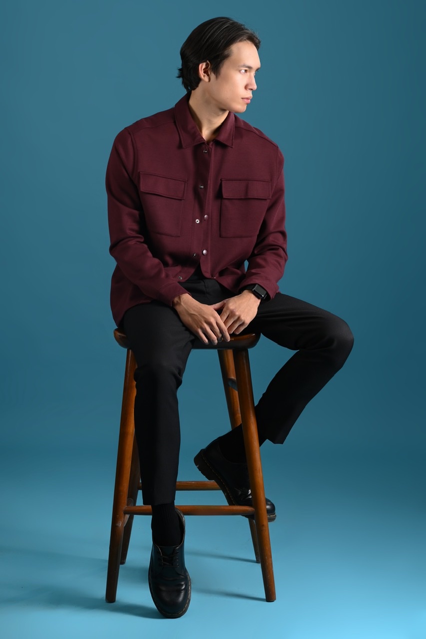 SHACKET JACKET MAROON