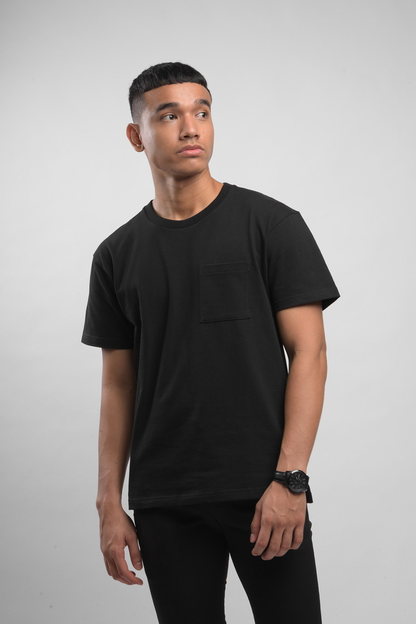 YORK OVERSIZED TEES IN BLACK