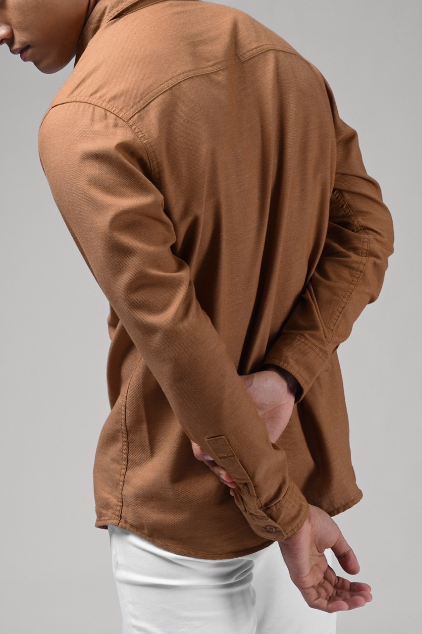 PSBB05-KALPEN BASIC SHIRT BROWN