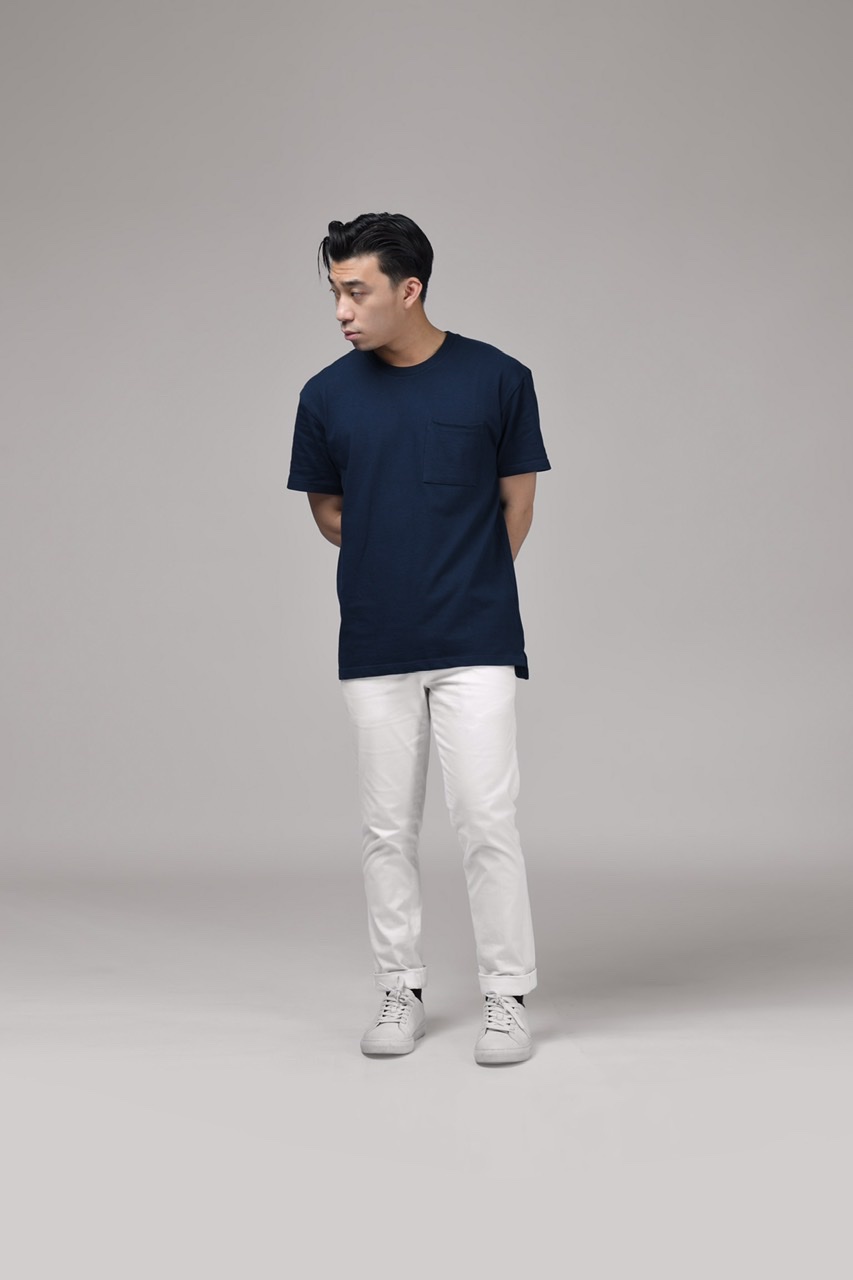 YORK OVERSIZED TEES IN SPACE BLUE