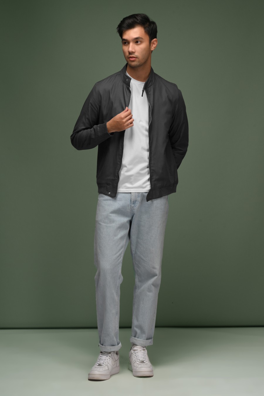 HARRINGTON JACKET DARK GREY