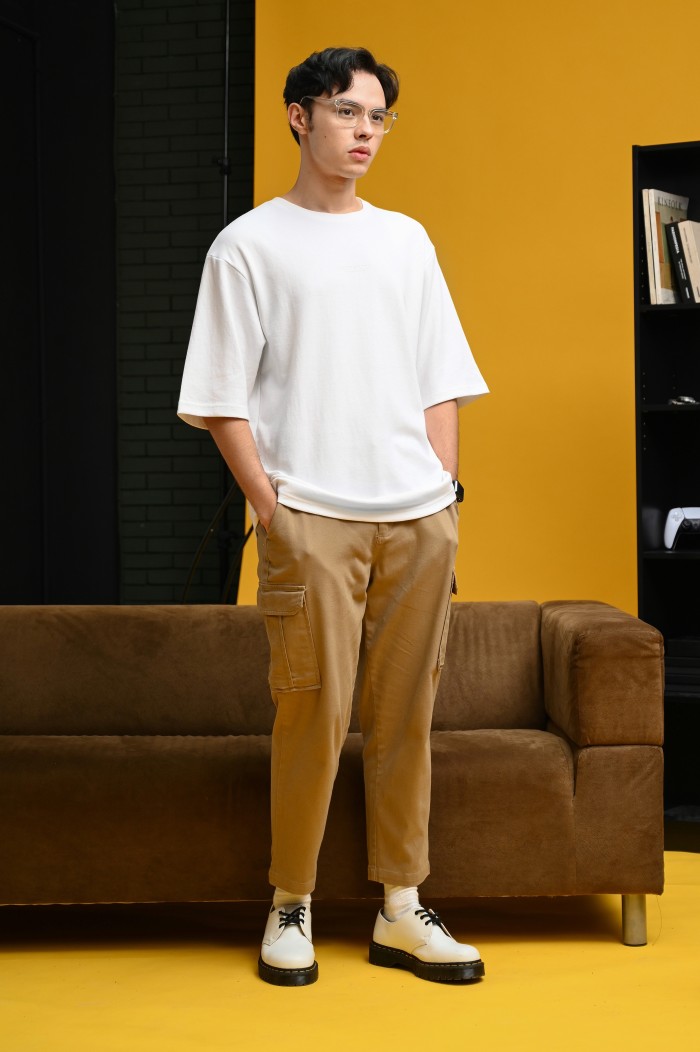 PTDK17-SIGNATURE OVERSIZED TEES WHITE
