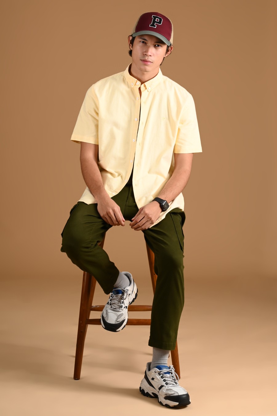 SIGNATURE OXFORD SHORT SLEEVE SHIRT YELLOW