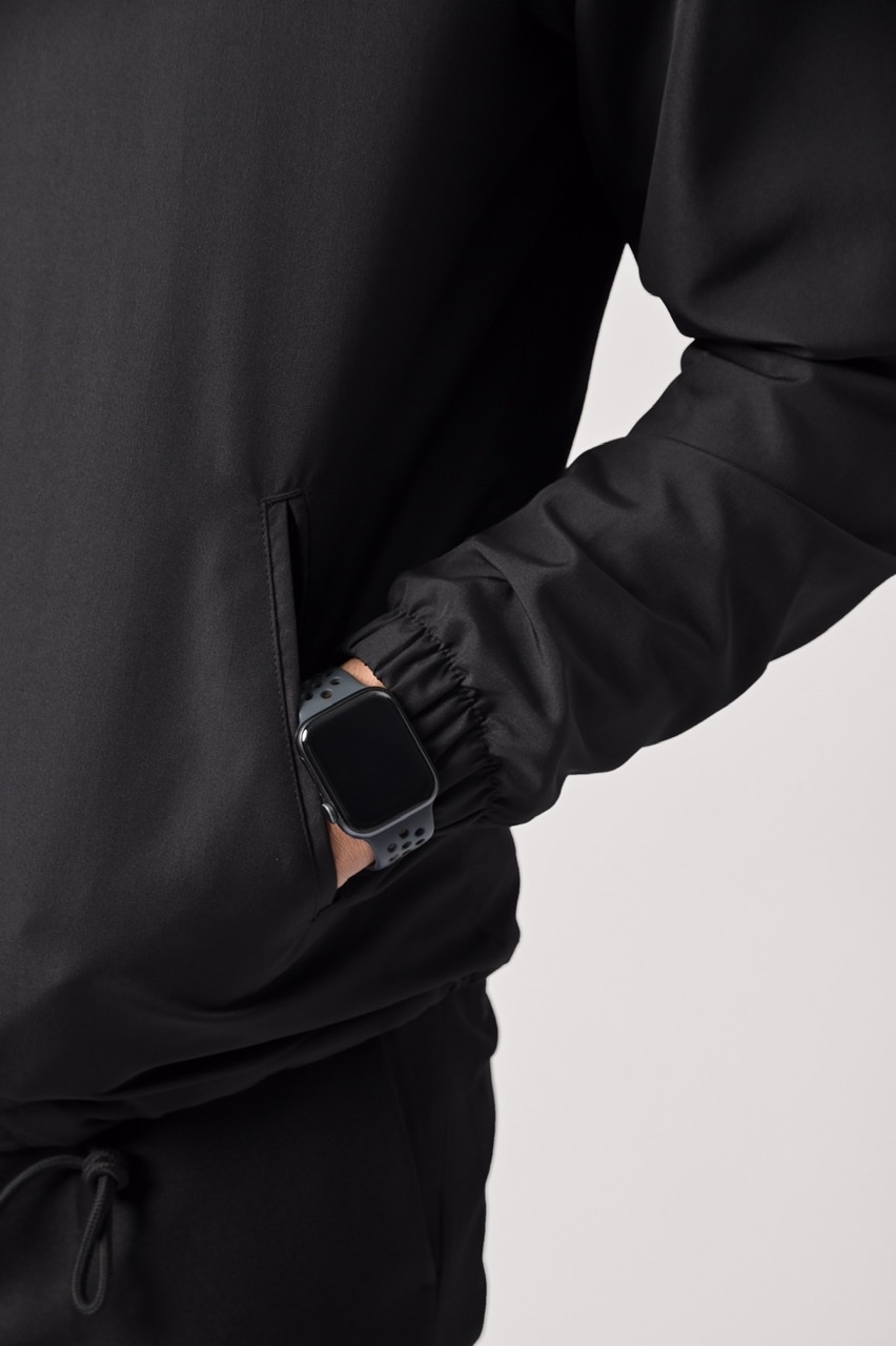 BEAMS COACH JACKET BLACK