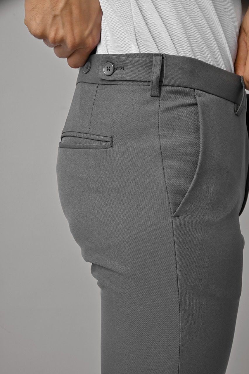 PREPPY PANTS SLIMFIT GREY