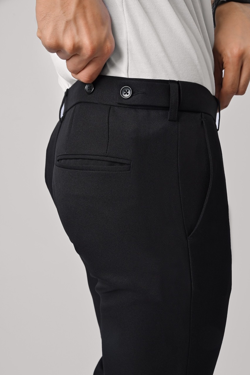 PREPPY PANTS SLIMFIT BLACK