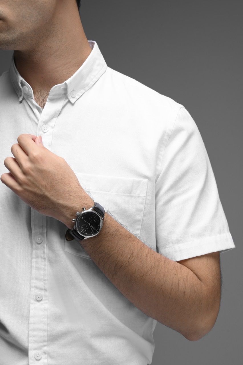EXETER WHITE BUTTON SHORT SLEEVE SHIRT WHITE