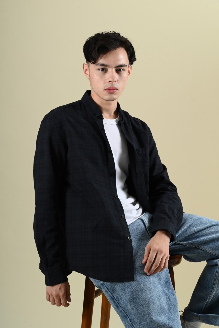 THE ULTIMATE SOLID FLANNEL MIDNIGHT BLUE