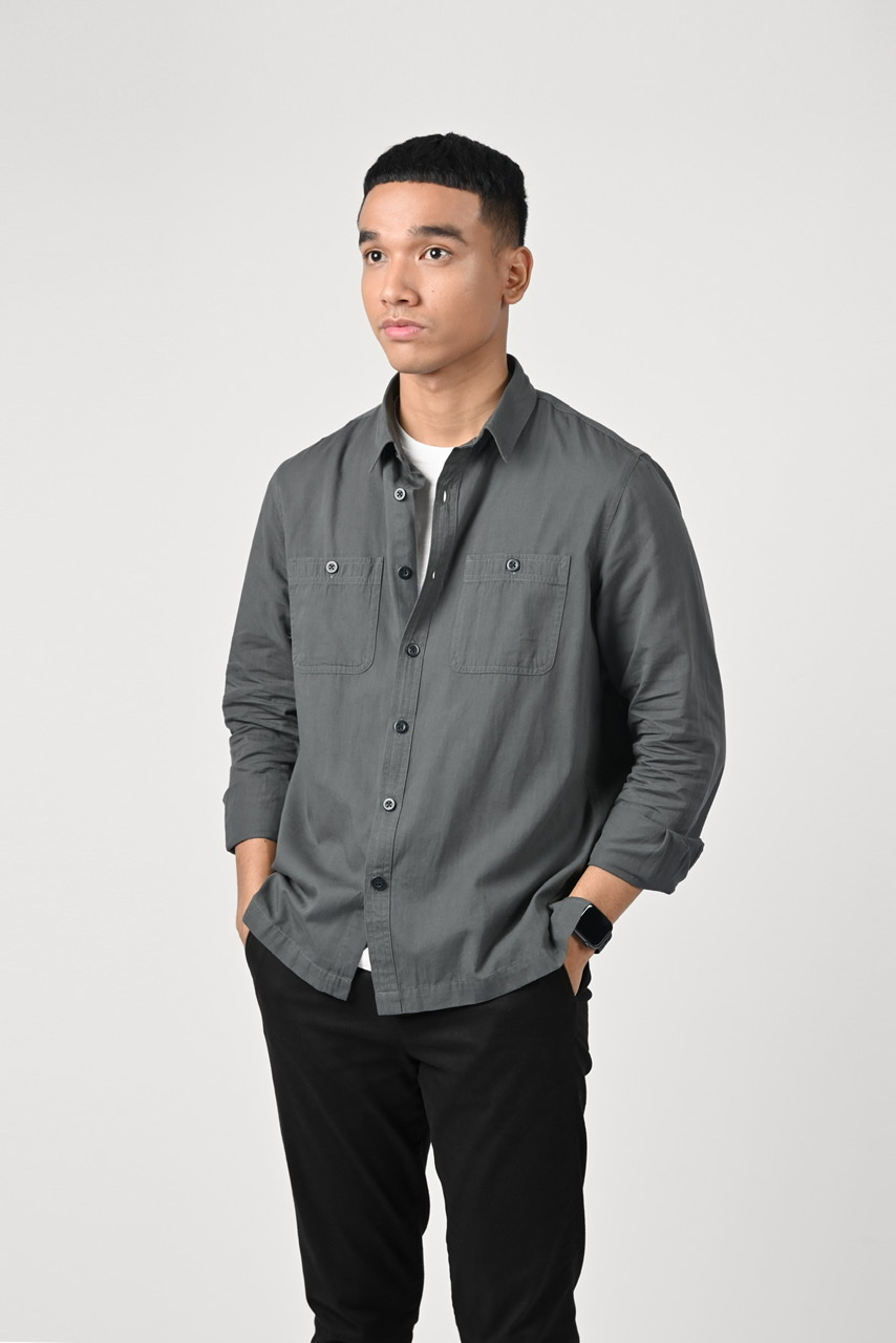 PSBW10-ULTIMATE WORKSHIRT GREY