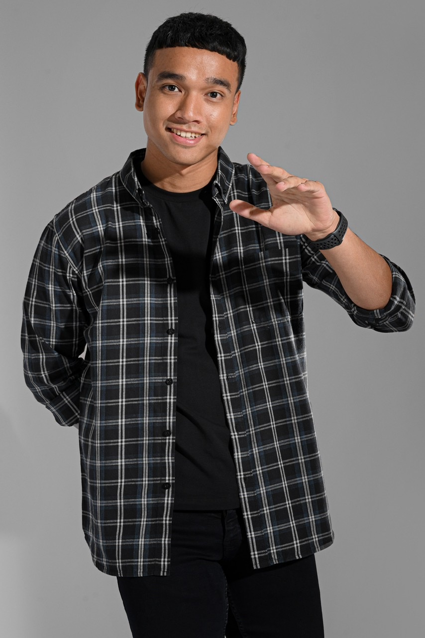 PSBE30-ULTIMATE FLANNEL BLUE BLACK